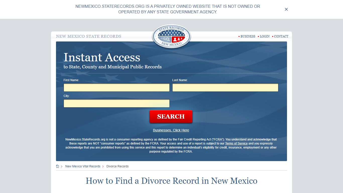 How to Find a Divorce Record in New Mexico