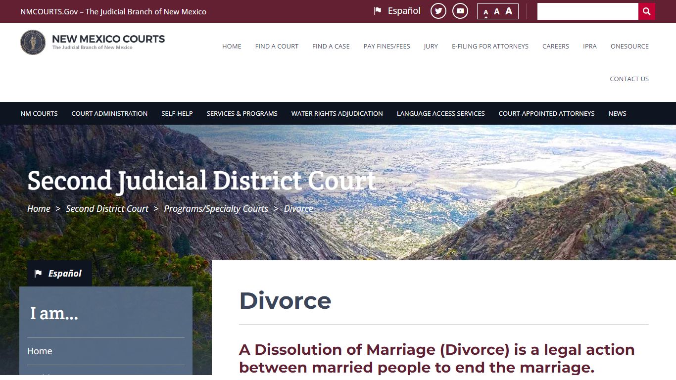 Divorce | Second District Court - nmcourts.gov